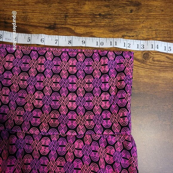 LulaRoe Maxi Skirt XXS Geometric Vibrant Colorful Retro Boho Art To Wear NWT - Picture 7 of 10